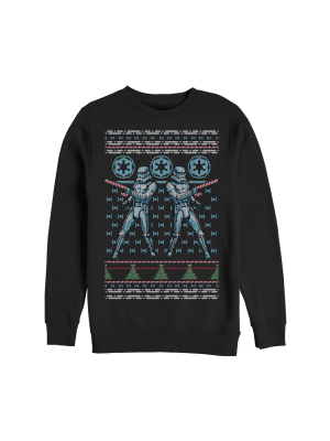 Men's Star Wars Ugly Christmas Candy Stormtrooper Sweatshirt