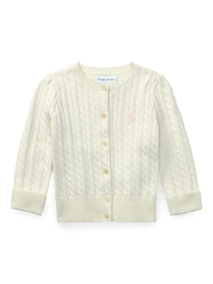 Cable-knit Cotton Cardigan