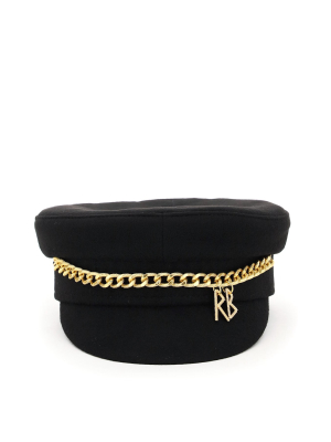 Ruslan Baginskiy Chain-embellished Baker Boy Hat