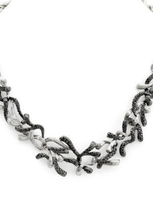 Branch Coral Necklace With Diamonds