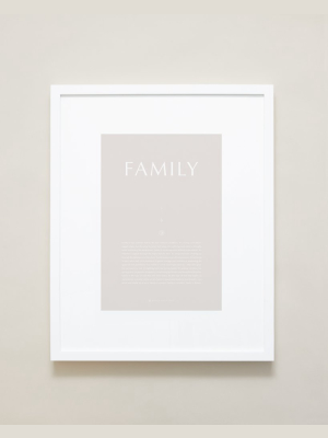 Family Iconic Framed Print