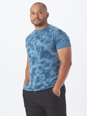 Salton Short Sleeve: Denim Blue Tie-dye