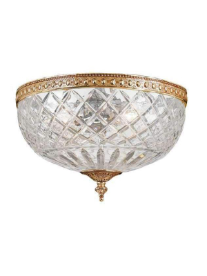 2 Light Crystal Ceiling Mount