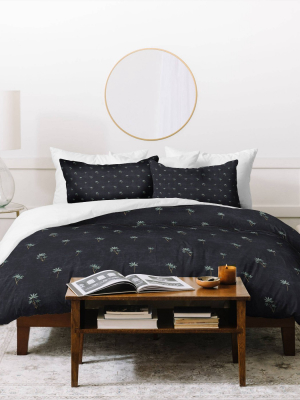 Holli Zollinger Palma Dark Duvet Cover & Sham Set - Deny Designs