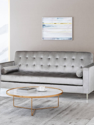 Poynes Modern Glam Tufted Velvet Sofa - Christopher Knight Home