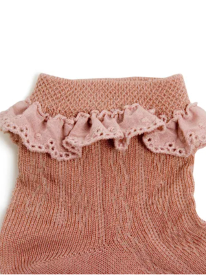Collegien Marie Antoinette Ankle Socks - Vieux Rose