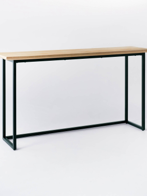 Hidden Hills Mixed Material Console Brown - Threshold™ Designed With Studio Mcgee