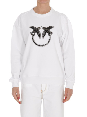 Pinko Crystal Embellished Sweatshirt