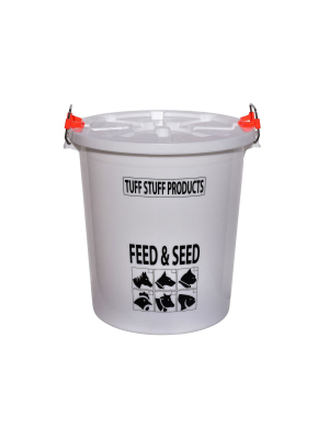 Tuff Stuff Products Fs7 7 Gallon Feed And Seed Storage Pail With Locking Lid