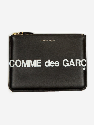 Comme Des Garcons Wallets Huge Logo - (sa5100hl) Black