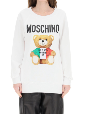 Moschino Italian Teddy Bear Sweatshirt