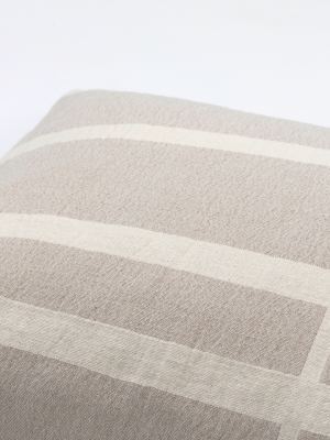 Architecture Cushion - Beige / Off White