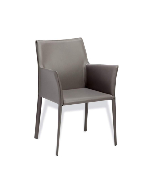 Interlude Home Jada Arm Chair In Grey