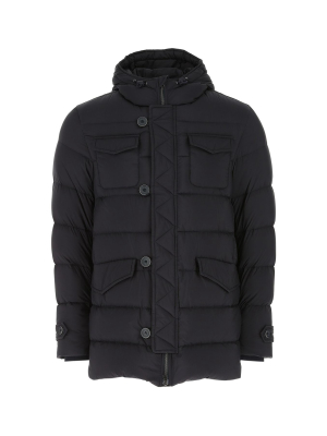 Herno Button Detailed Down Jacket