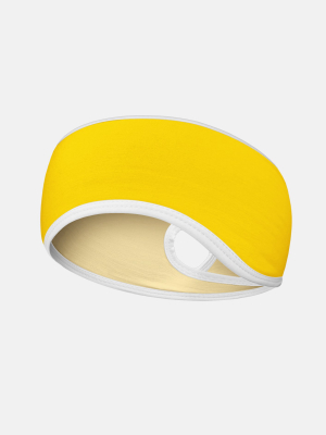 Hue Yellow Ear Warmer Ponytail Headband