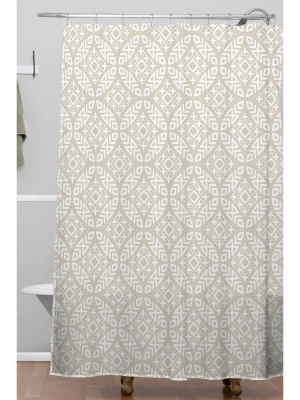 Little Arrow Design Co Modern Moroccan Shower Curtain - Deny Designs
