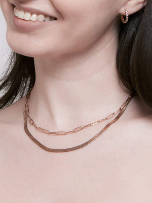 Scarlett Rose Gold Necklace