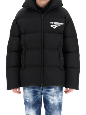 Dsquared2 Logo Print Padded Jacket