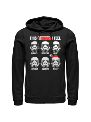 Men's Star Wars Christmas Sithmas Stormtroopers Pull Over Hoodie