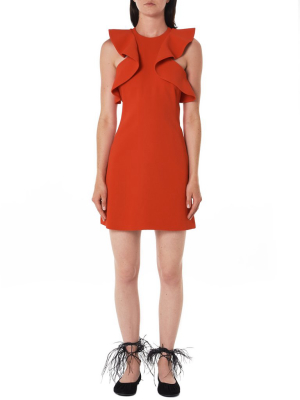 Ruffled Mini Dress (dk06da-red)