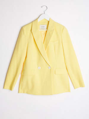 Stradivarius Blazer In Yellow