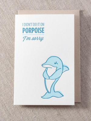 Sorry Porpoise Card - Ps3