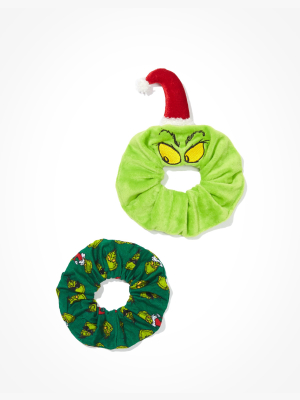 Aeo Grinch Scrunchies 2-pack