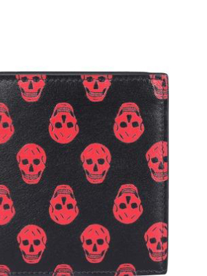 Alexander Mcqueen Motif Printed Bifold Wallet