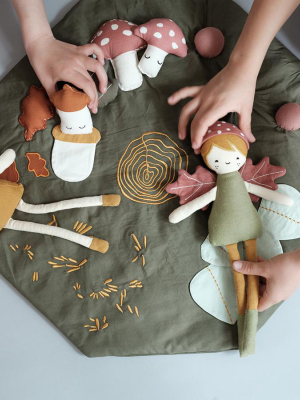 Activity Blanket . Organic Cotton - Woodland