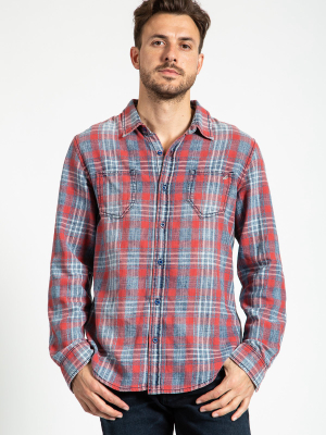 Woven Plaid Shirt In Benson