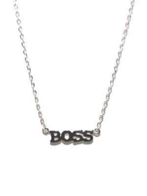 Sterling Boss Necklace