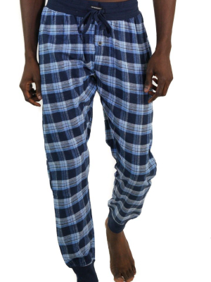 Men's Flannel Jogger Lounge Pants - Lt Blue