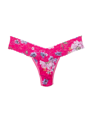 Low Rise Thong In Pink Multi