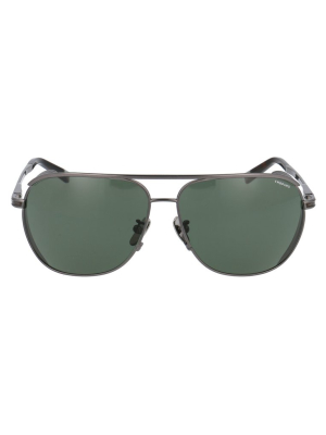 Chopard Eyewear Logo Embossed Aviator Frame Sunglasses