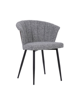 Orchid Mid Century Dining Chair Black/gray - Armen Living