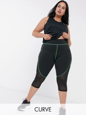 Asos 4505 Curve Legging With Seam Detail