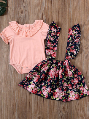 Floral Ruffle Set