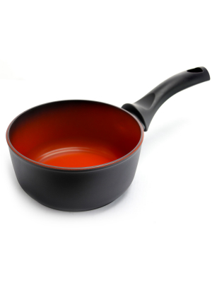 Gibson Tosca Terra-cotta 1.4 Quart Aluminum Sauce Pan