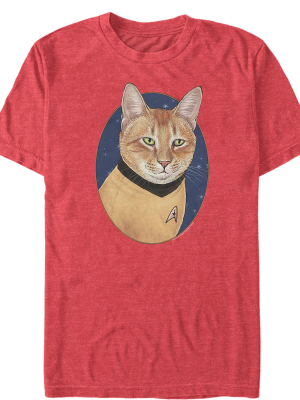 Men's Star Trek Captain Kirk Cat T-shirt