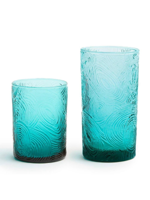 Blue Pheasant Alyse Glassware (pack Of 6) - Aqua