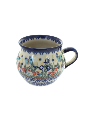 Blue Rose Polish Pottery Garden Of Eden Bubble Soup Mug