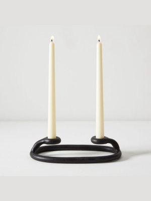 Sin Duo Candlestick Holder - Black