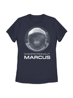 Women's Space Force Chimpstronaut Marcus Monkey T-shirt