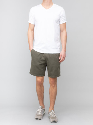 Supima Fleece Sweatshort Olive