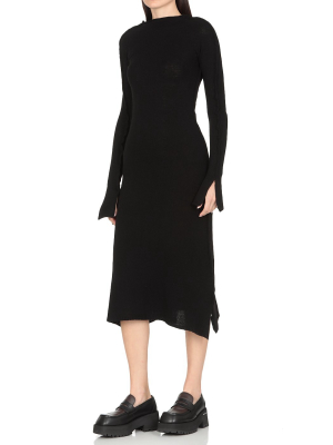 Marni Raw Edge Knitted Midi Dress