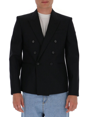 Saint Laurent Pinstripe Double-breasted Blazer