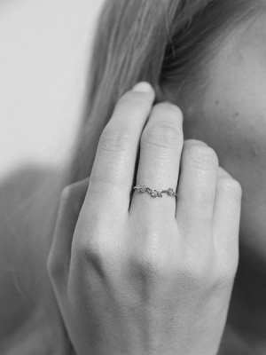 Alba Band Stone Set | Sterling Silver