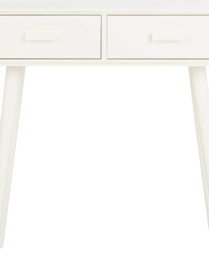 Deandre 2 Drawer Console Distressed White