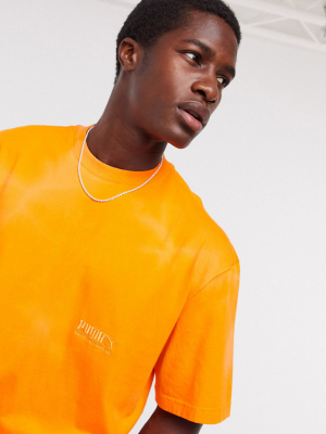 Puma Heavy Classics T-shirt In Orange