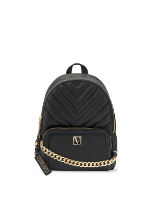 The Victoria Small Backpack In V-quilt